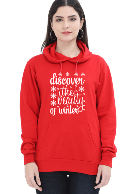 Discover the beauty of Winter Darker Shade Hoodie Sweatshirt for Women