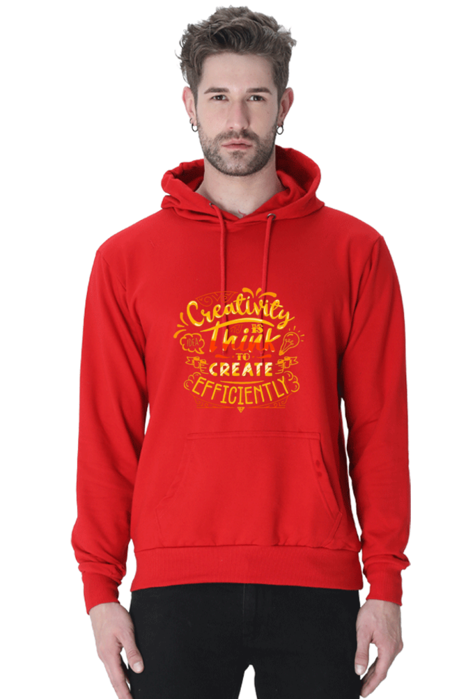Creativity is Think to Create Efficiently Men Hoodie Sweatshirt