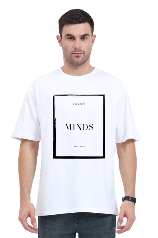 Creative Minds Think Alike Unisex Lighter Shade Round Neck T-shirt