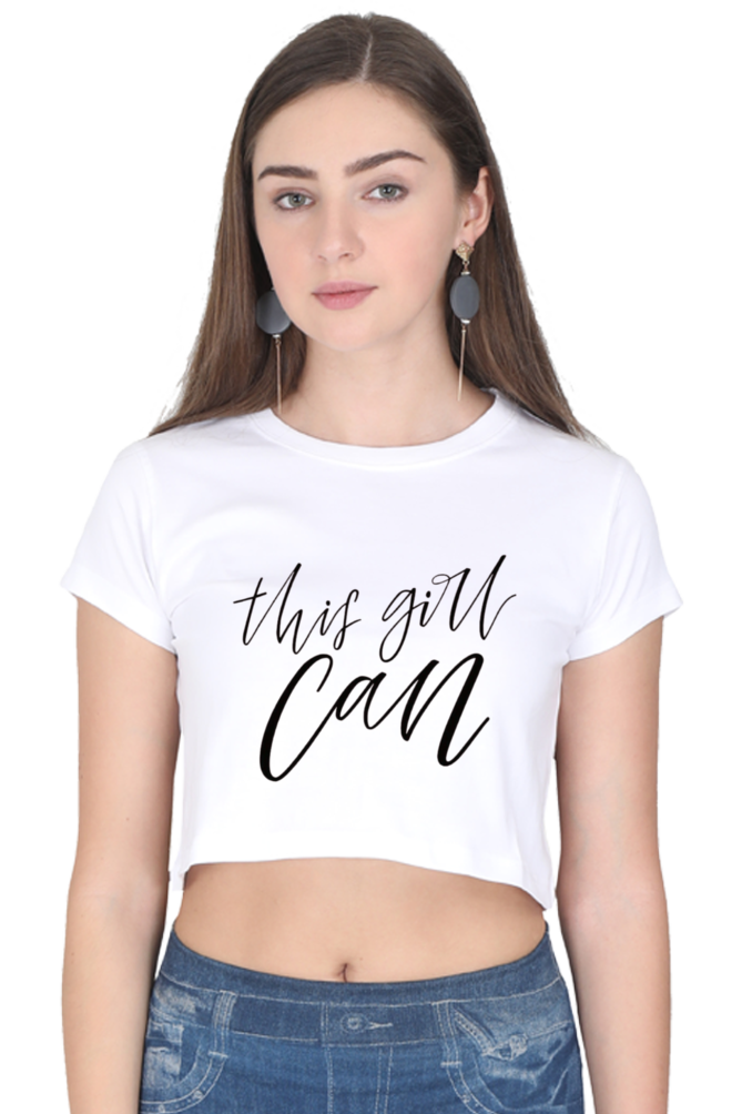 This Girl Can Women Crop Top