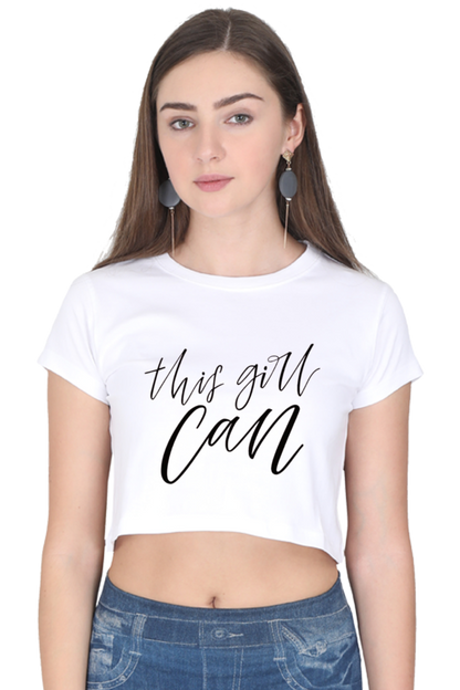 This Girl Can Women Crop Top