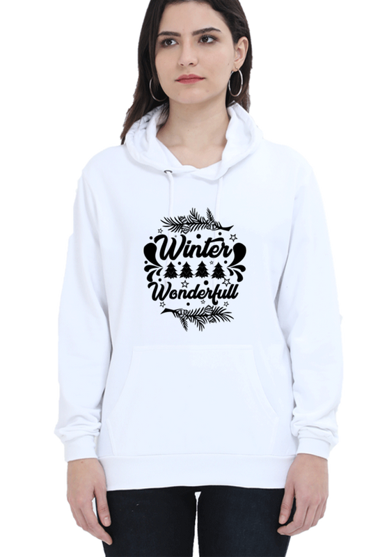 Winter is Wonderful Hoodie Sweatshirt for Women