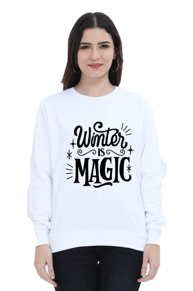 Winter is Magic Lighter Shade Sweatshirt for Women