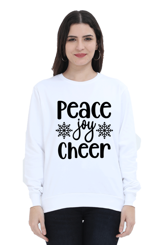Peace Joy Cheer Lighter Shade Sweatshirt for Women