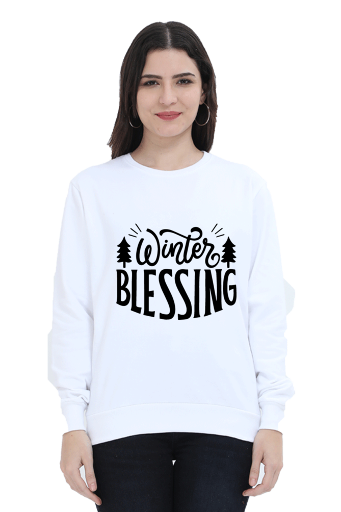 Winter Blessing Lighter Shade Sweatshirt for Women