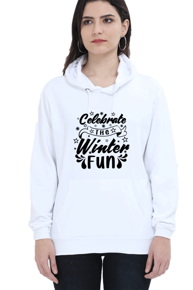 Celebrate the Winter Fun Hoodie Sweatshirt for Women