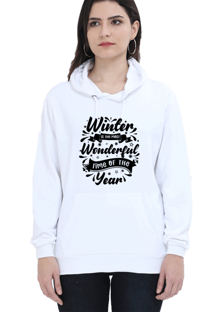 Winter is the most wonderful Hoodie Sweatshirt for Women
