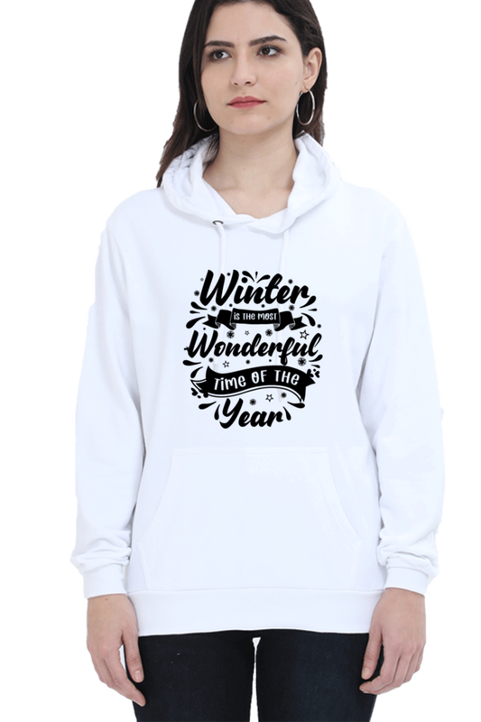 Winter is the most wonderful Hoodie Sweatshirt for Women