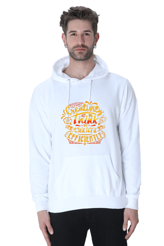 Creativity is Think to Create Efficiently Men Hoodie Sweatshirt