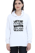 Winter is Truly a Blessing Hoodie Sweatshirt for Women