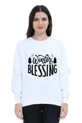 Winter Blessing Lighter Shade Sweatshirt for Women