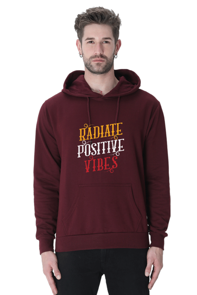 Radiate Positive Vibes Men Hoodie Sweatshirt