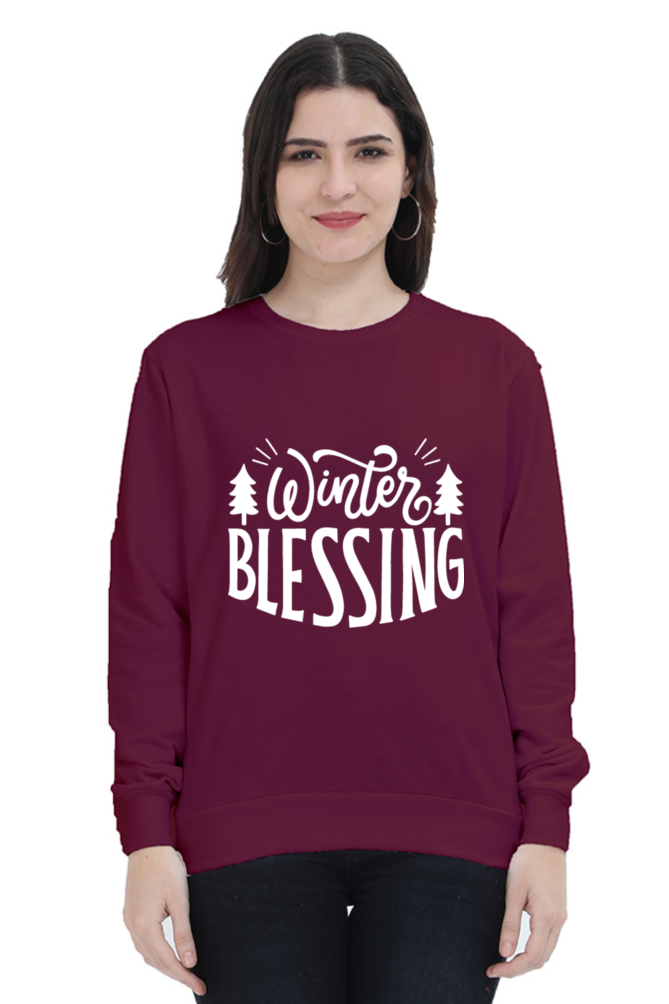 Winter Blessing Sweatshirt for Women