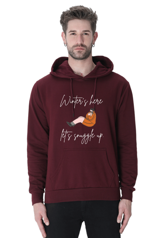 Winters Here...lets snuggle up Hoodie Sweatshirt for Men
