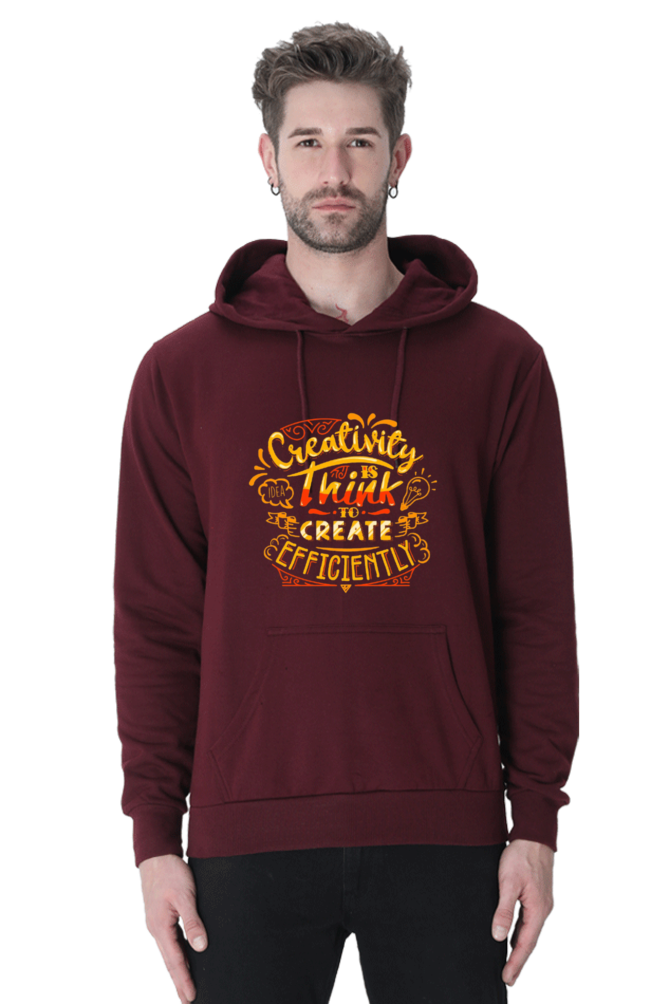 Creativity is Think to Create Efficiently Men Hoodie Sweatshirt