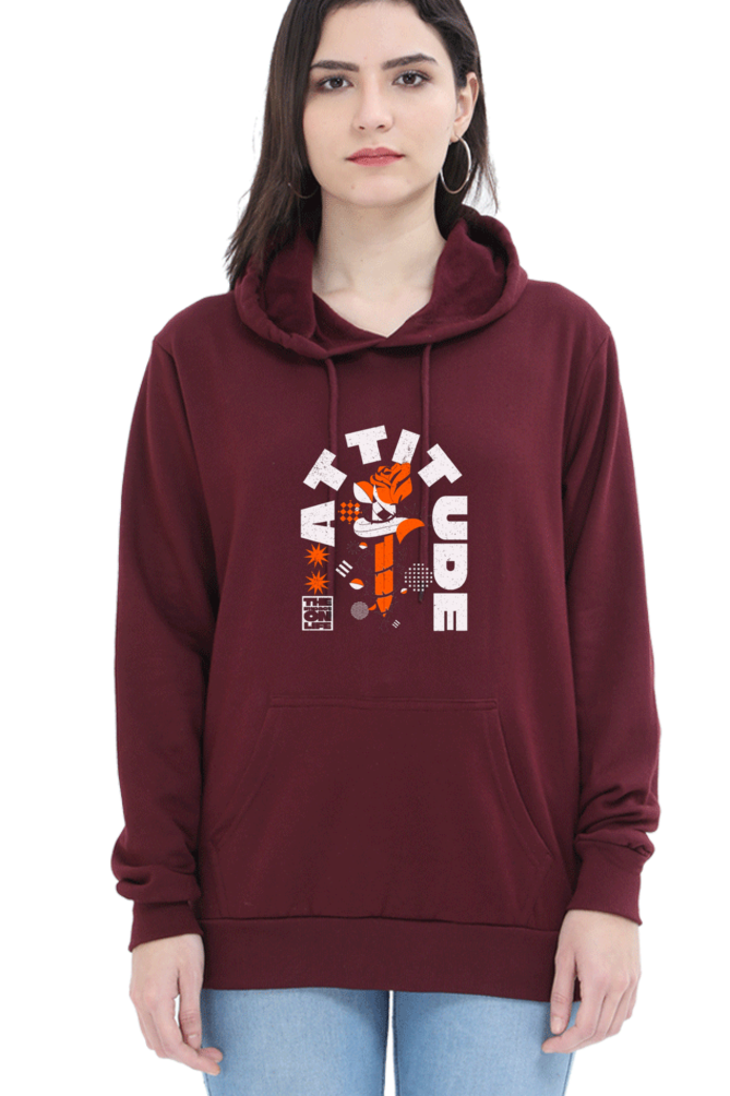 Attitude Women Hoodie Sweatshirt