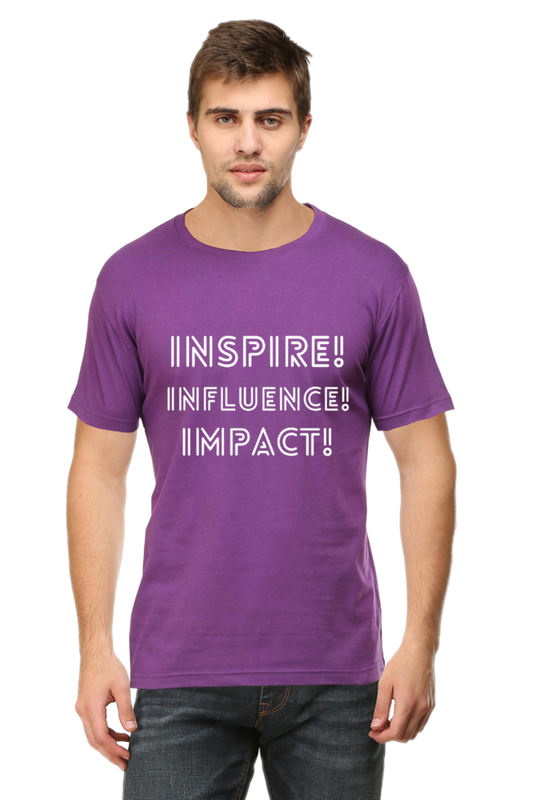 Inspire Influence Impact Darker Shade Men's Round Neck T-shirt