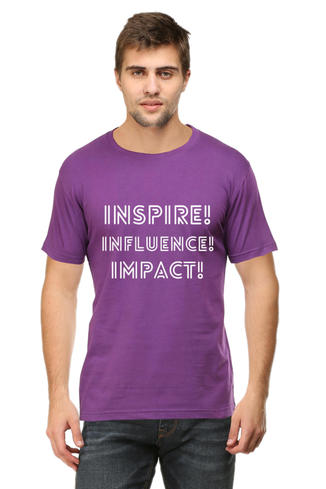 Inspire Influence Impact Darker Shade Men's Round Neck T-shirt