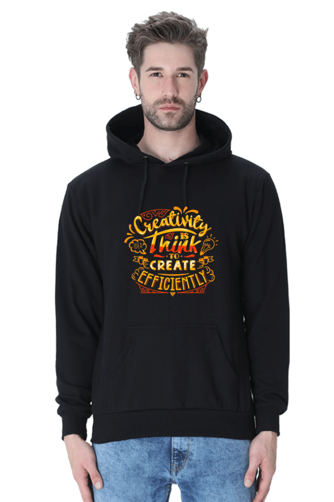 Creativity is Think to Create Efficiently Men Hoodie Sweatshirt