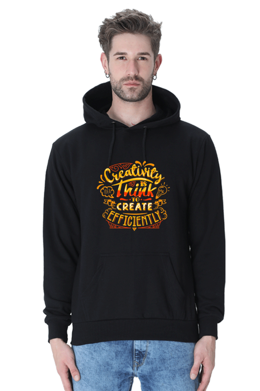 Creativity is Think to Create Efficiently Men Hoodie Sweatshirt