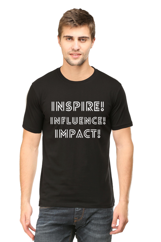 Inspire Influence Impact Darker Shade Men's Round Neck T-shirt