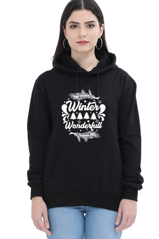 Winter is Wonderful Darker Shade Hoodie Sweatshirt for Women