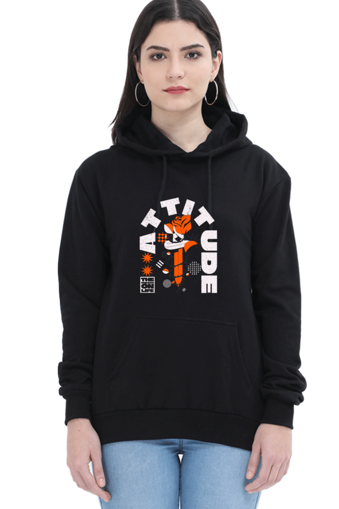 Attitude Women Hoodie Sweatshirt