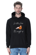 Winters Here...lets snuggle up Hoodie Sweatshirt for Men
