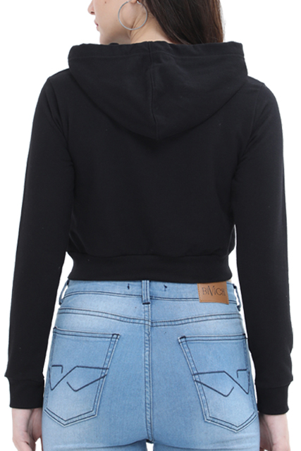 It's Winter Y'all Dark Shade Crop Hoodies For Women