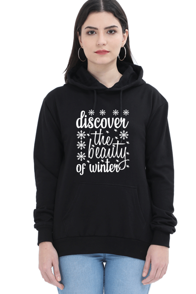 Discover the beauty of Winter Darker Shade Hoodie Sweatshirt for Women