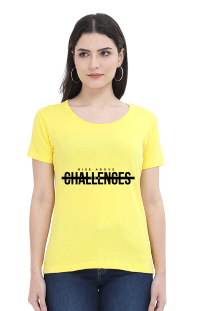 Rise Above Challenges Eco-Conscious Women's Tee
