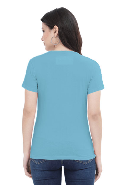 Born to Create Forced to Post Women's Round Neck Lighter Shade T-shirt