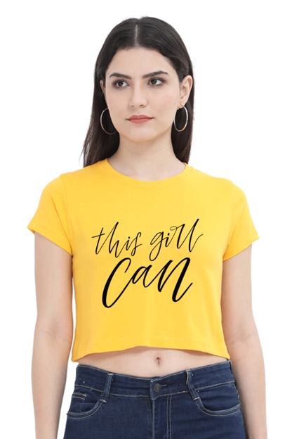 This Girl Can Women Crop Top