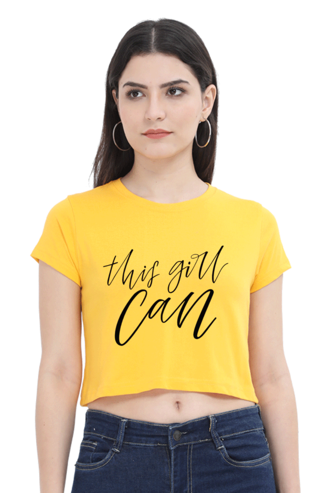 This Girl Can Women Crop Top