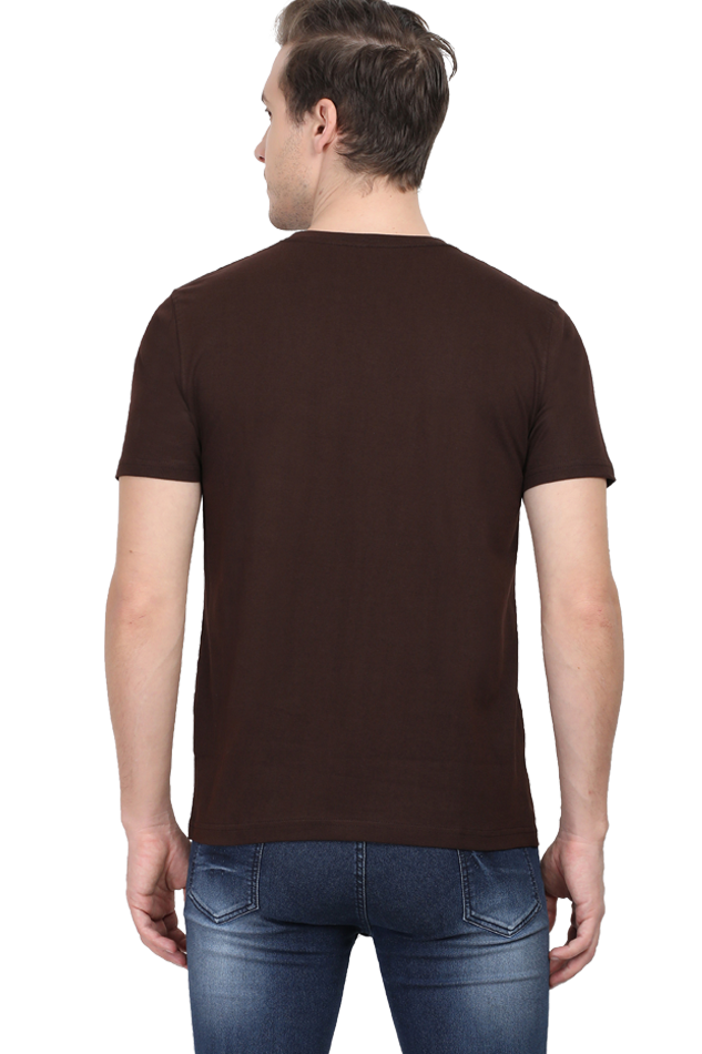 Chasing Pexels and Dreams Men's Darker Shade Round Neck T-shirt