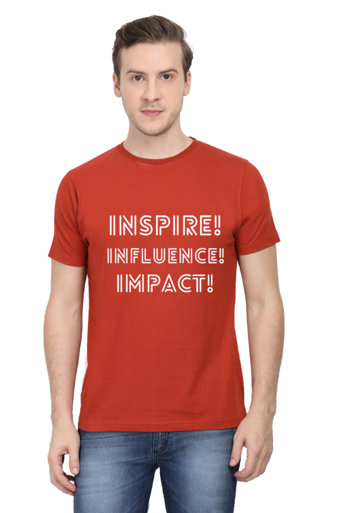 Inspire Influence Impact Darker Shade Men's Round Neck T-shirt