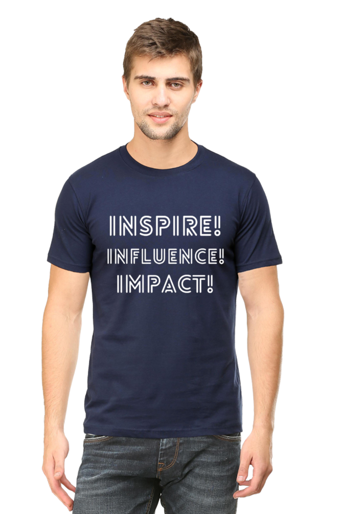 Inspire Influence Impact Darker Shade Men's Round Neck T-shirt