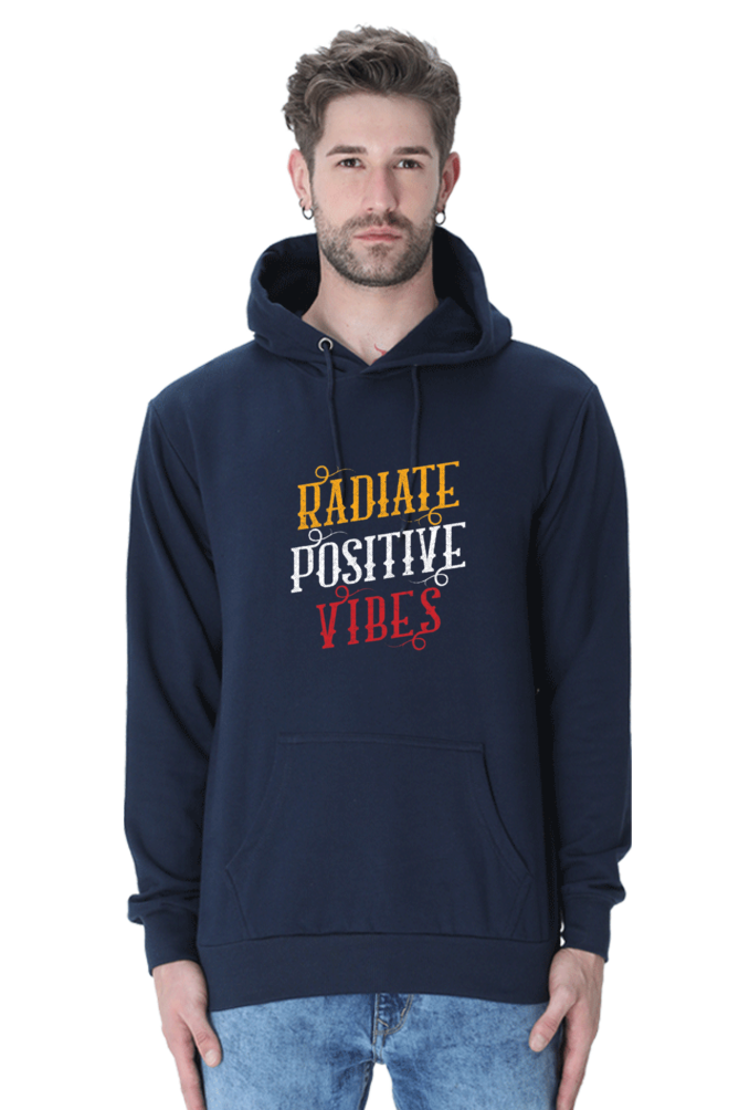 Radiate Positive Vibes Men Hoodie Sweatshirt