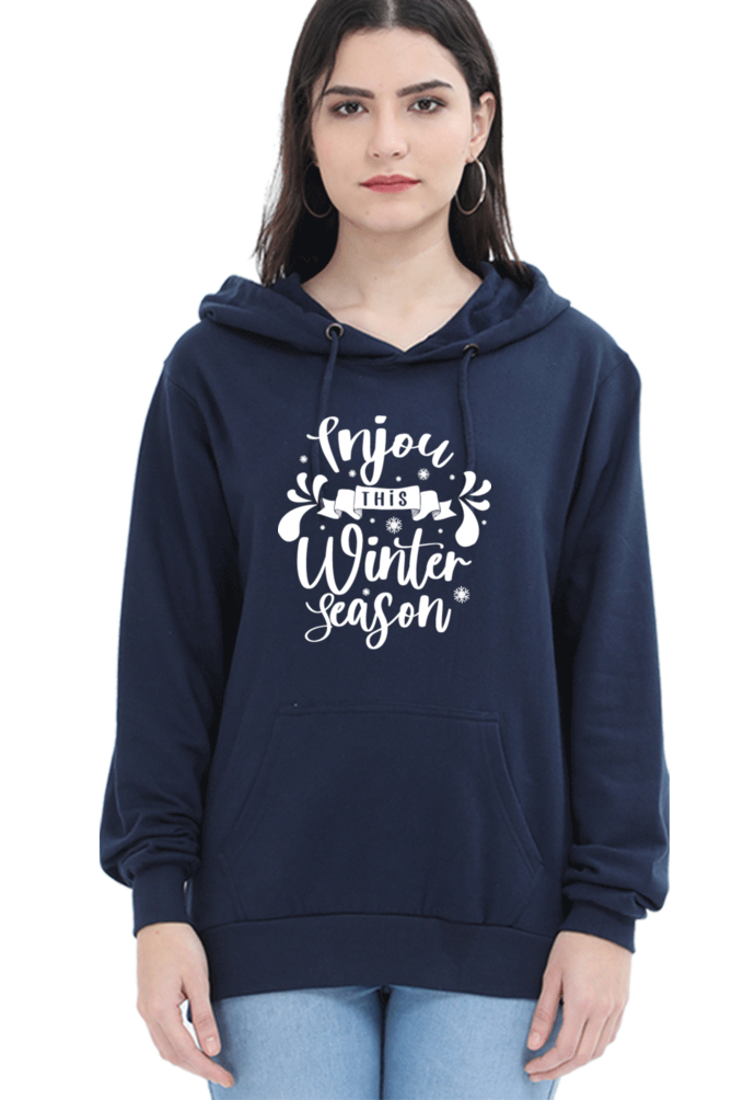 Enjoy This Winter Season Hoodie Sweatshirt for Women