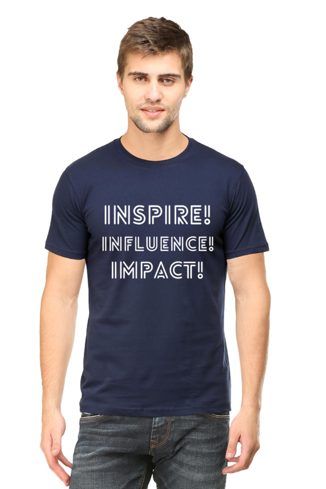 Inspire Influence Impact Darker Shade Men's Round Neck T-shirt