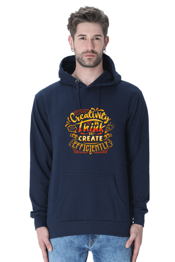 Creativity is Think to Create Efficiently Men Hoodie Sweatshirt