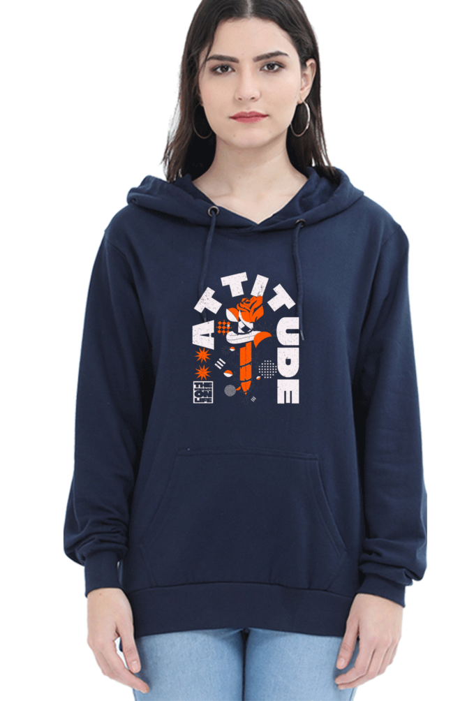 Attitude Women Hoodie Sweatshirt