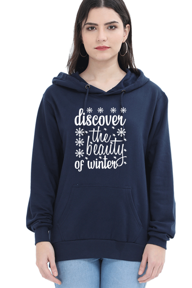 Discover the beauty of Winter Darker Shade Hoodie Sweatshirt for Women