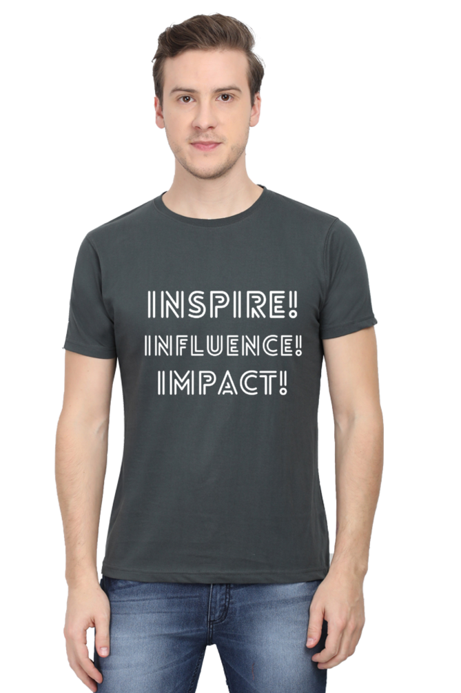 Inspire Influence Impact Darker Shade Men's Round Neck T-shirt