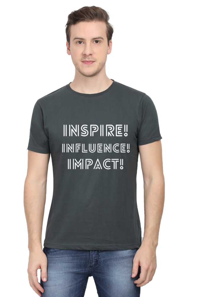 Inspire Influence Impact Darker Shade Men's Round Neck T-shirt