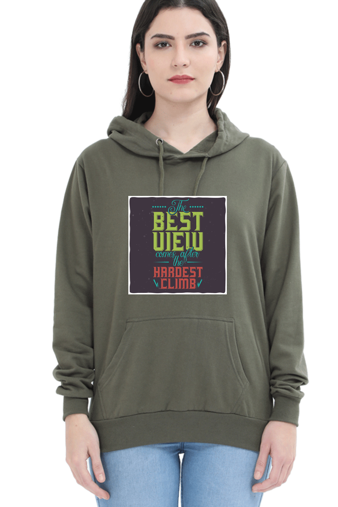 The Best View Comes After the Hardest Climb Women Hoodie Sweatshirt