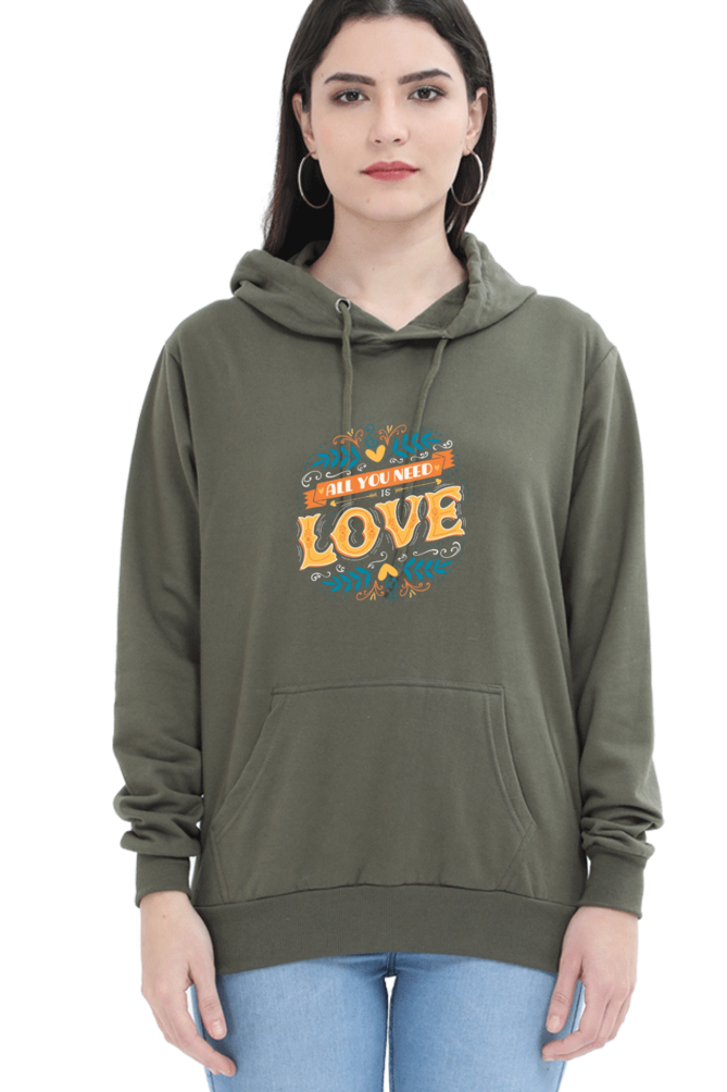 All You Need Is Love Women Hoodie Sweatshirt