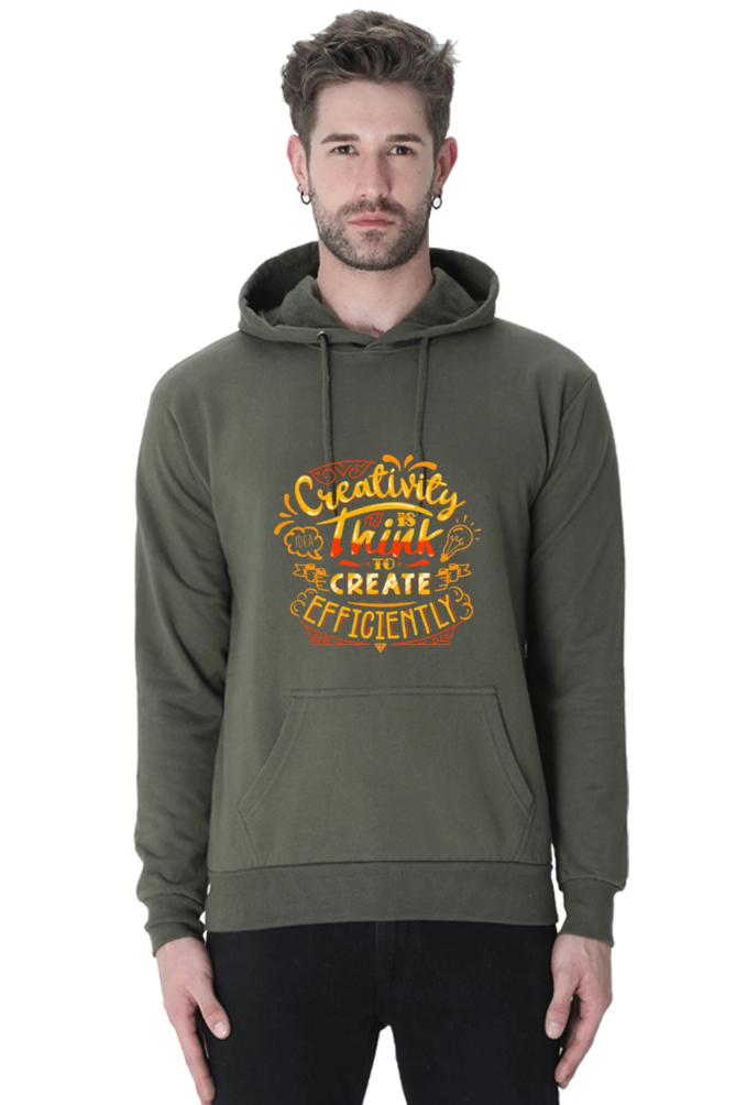 Creativity is Think to Create Efficiently Men Hoodie Sweatshirt