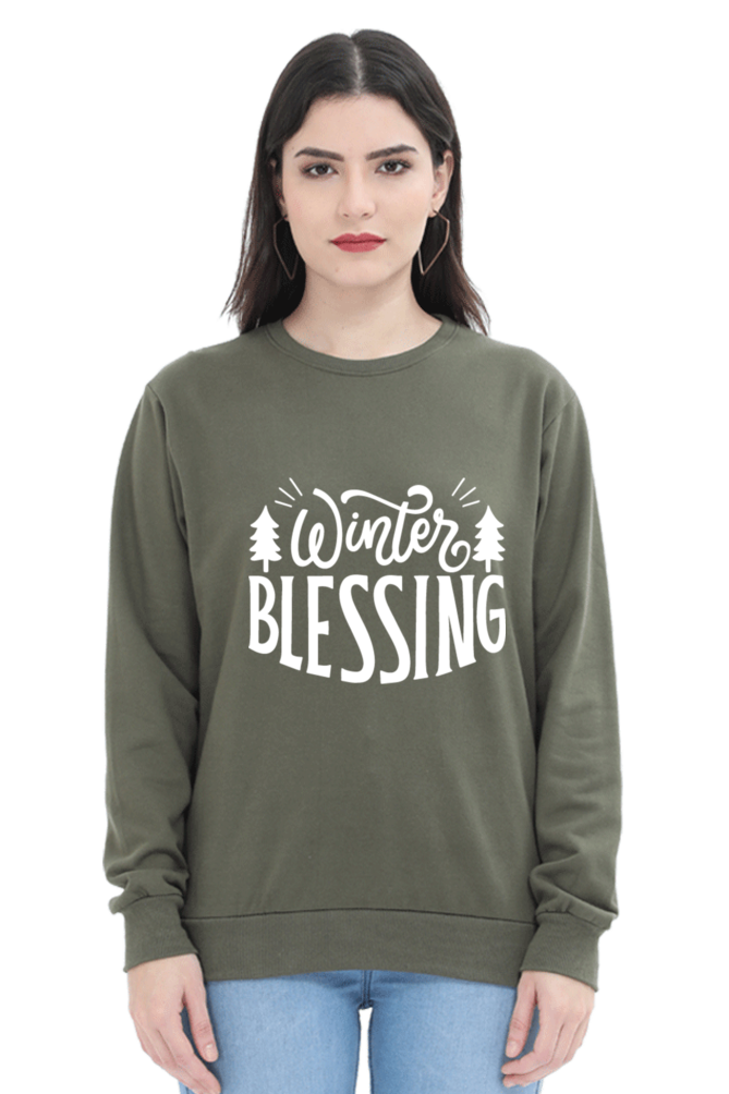 Winter Blessing Sweatshirt for Women