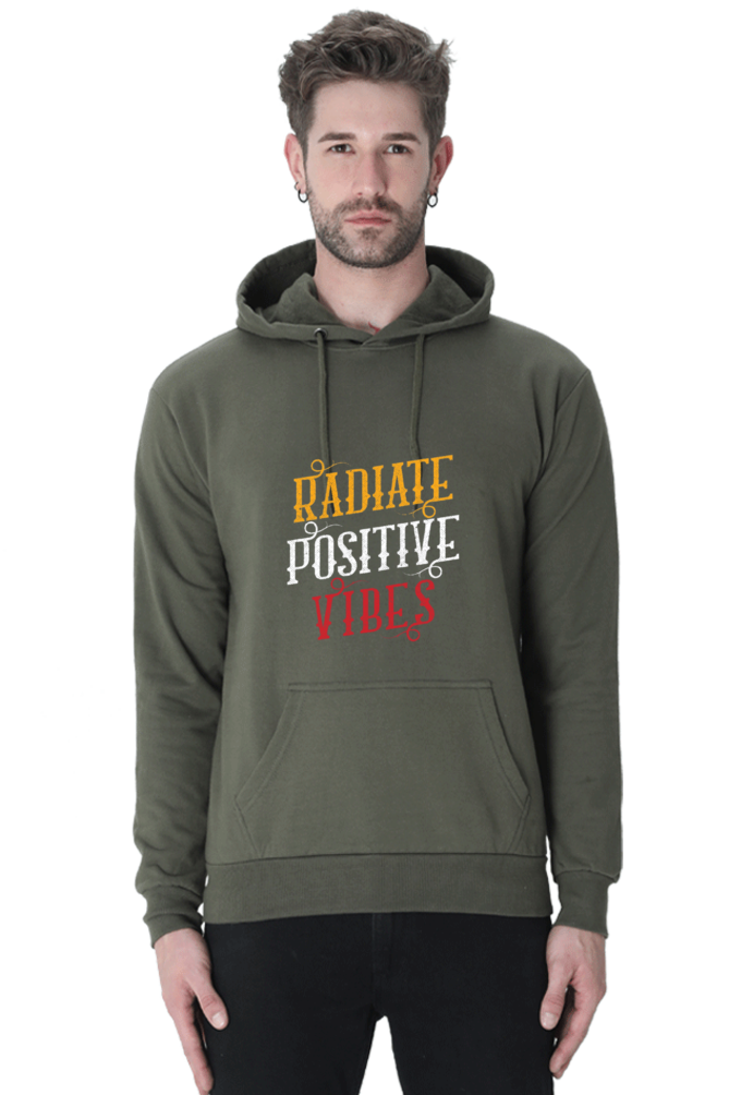Radiate Positive Vibes Men Hoodie Sweatshirt